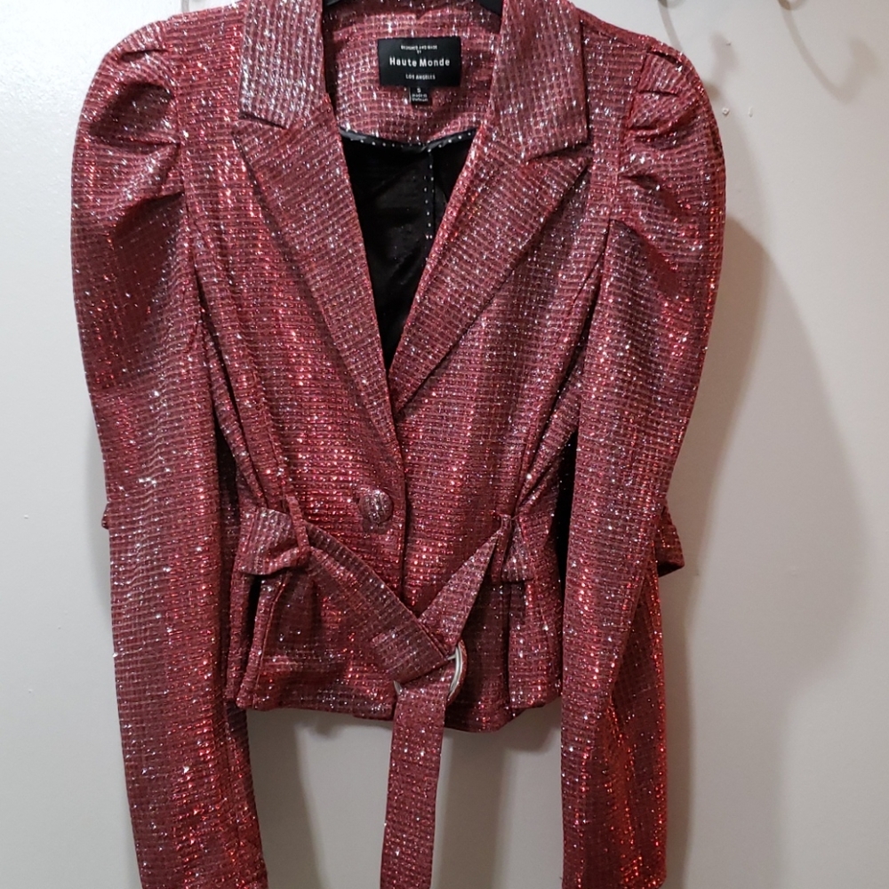 NWT Red Blazer & short